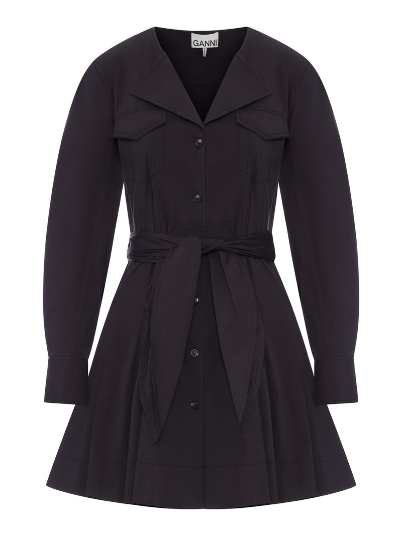 ABITO CHEMISIER IN COTONE ELASTICIZZATO