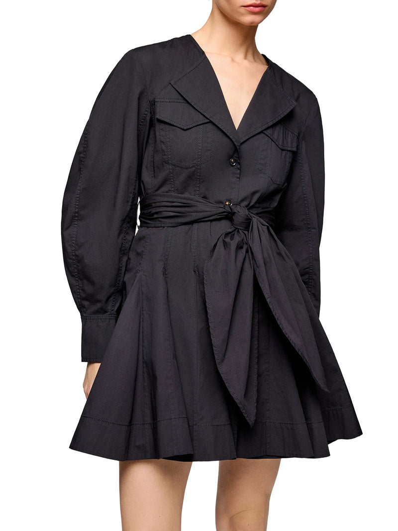 ABITO CHEMISIER IN COTONE ELASTICIZZATO