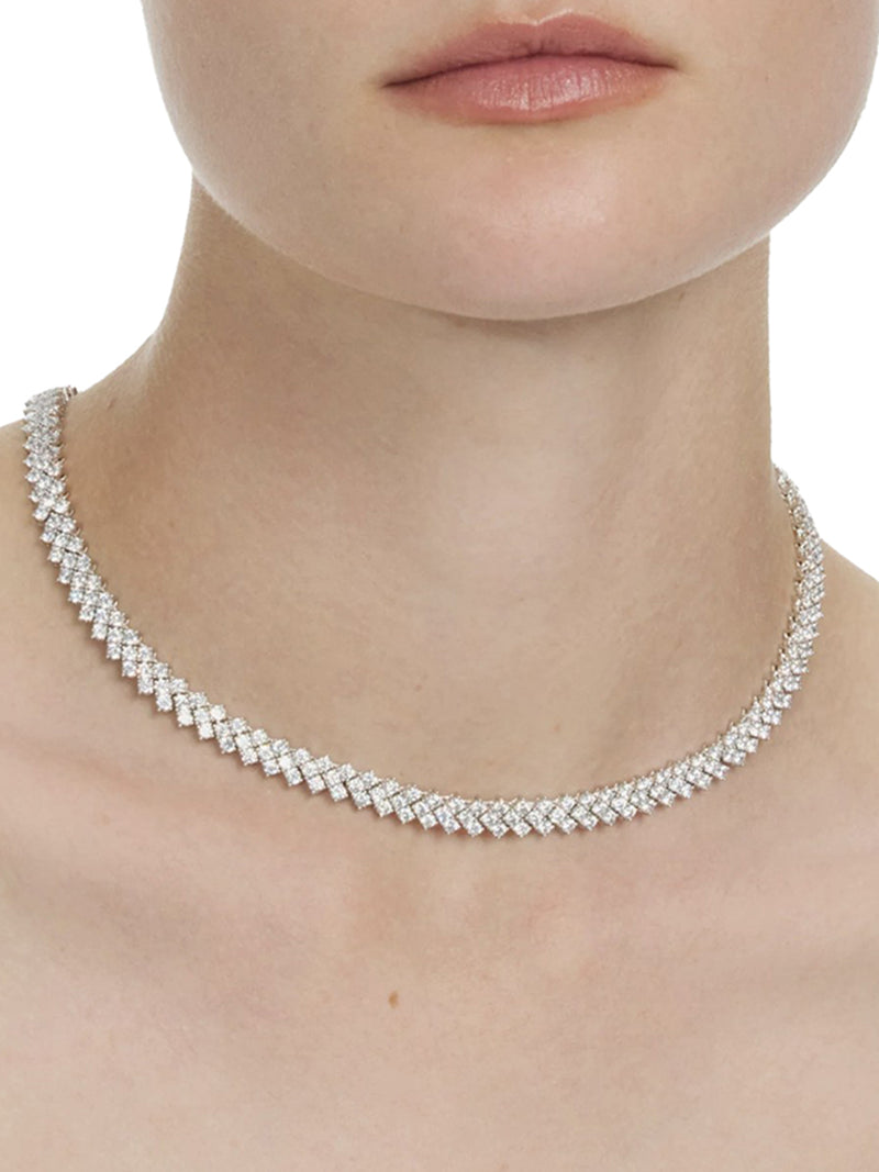 COLLANA IN CRISTALLO D`ARGENTO
