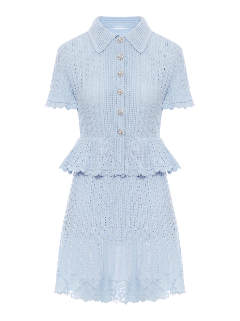 MINIABITO IN MAGLIA CON BOTTONI GIOIELLO