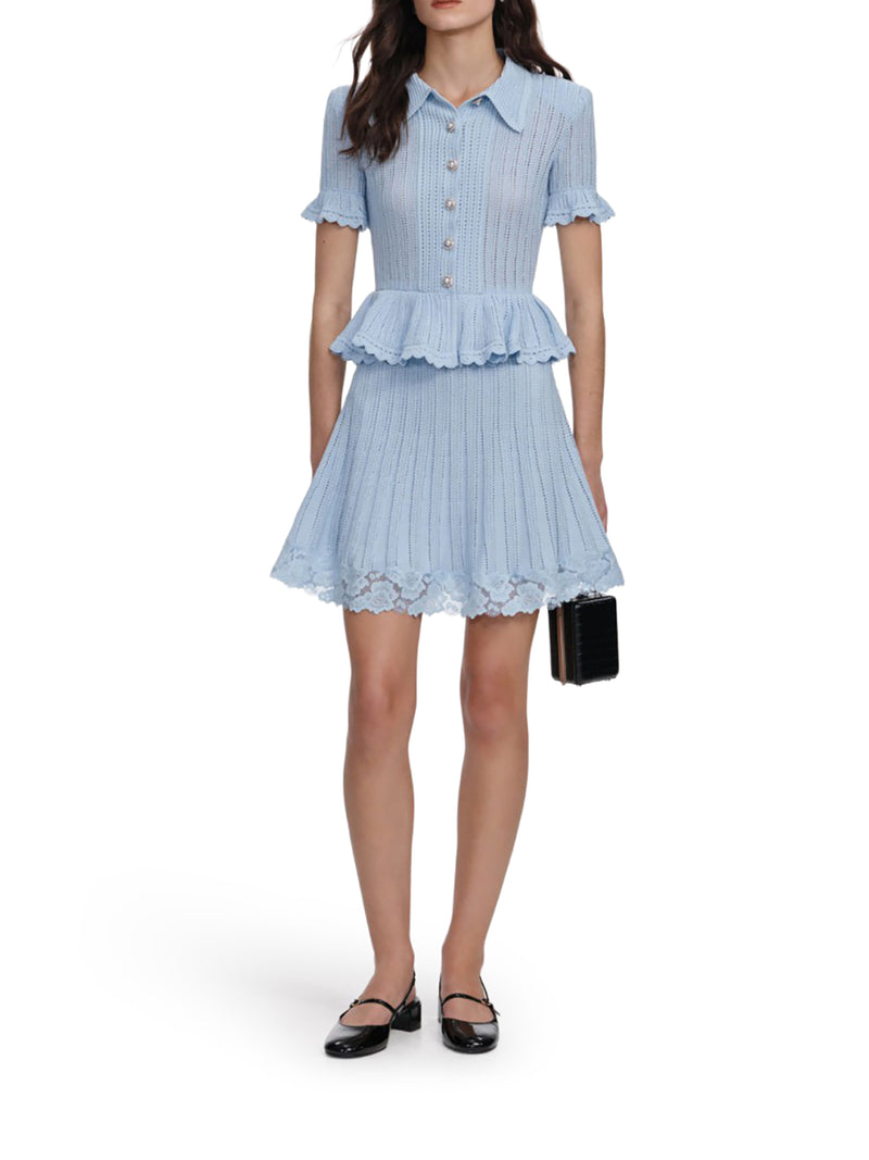 MINIABITO IN MAGLIA CON BOTTONI GIOIELLO