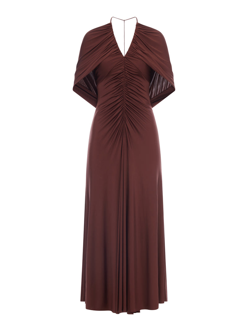 ABITO MIDI DRAPPEGGIATO IN JERSEY