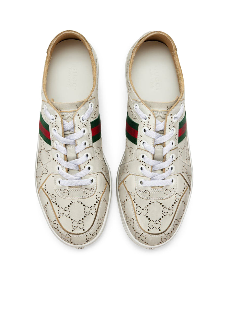 SNEAKERS IN PELLE CON GG ALLOVER E BANDA WEB