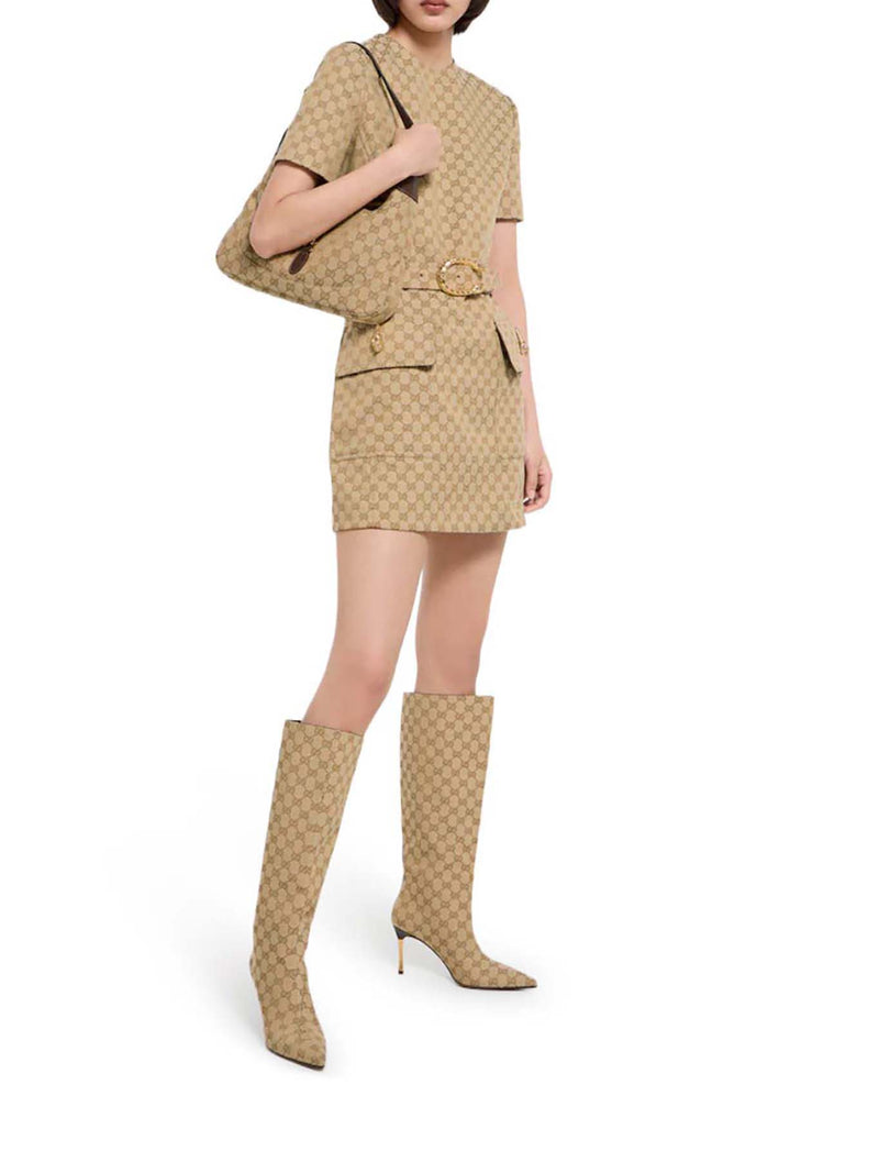 STIVALI BOMBSHELL IN TESSUTO GG