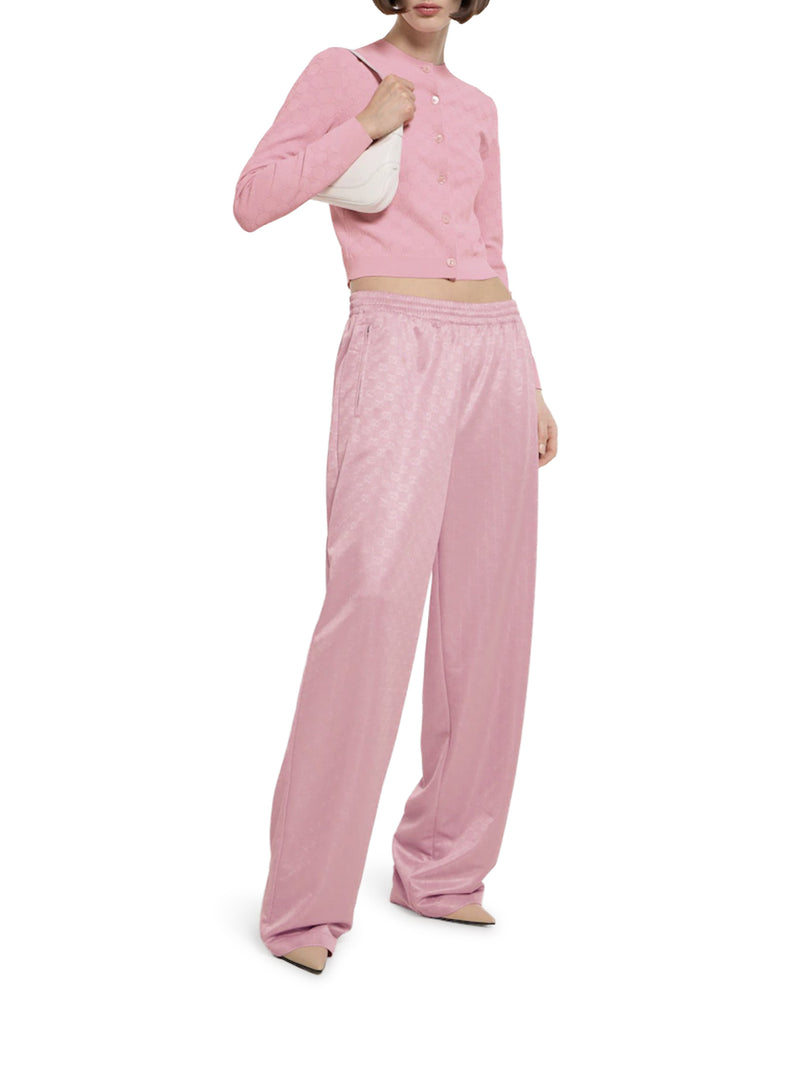 CARDIGAN IN TESSUTO FINE GG JACQUARD