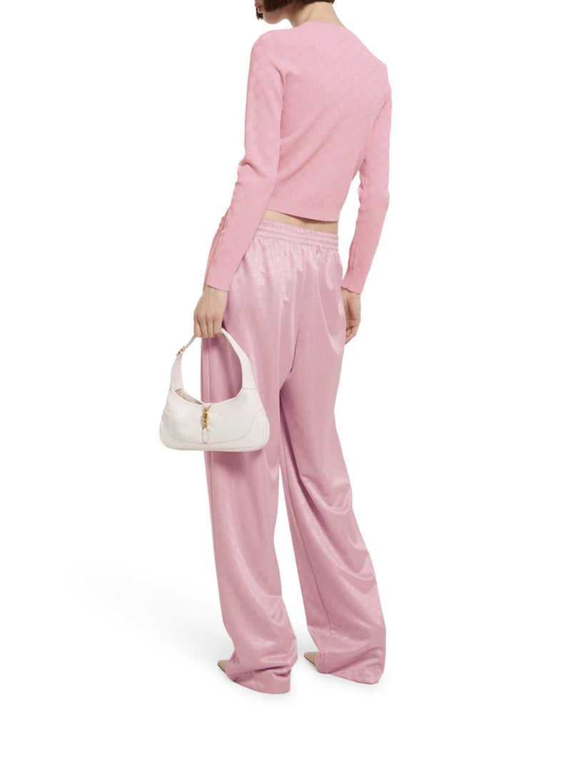 CARDIGAN IN TESSUTO FINE GG JACQUARD