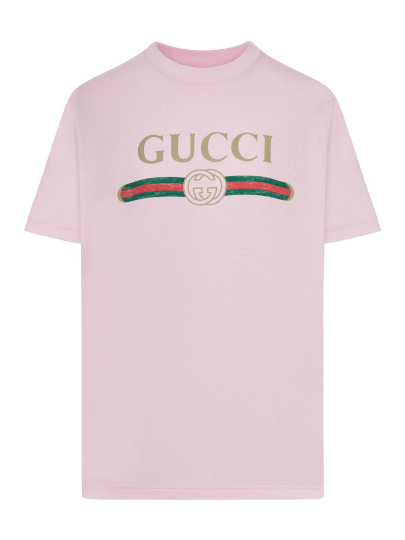 T-SHIRT IN JERSEY DI COTONE E SETA CON STAMPA