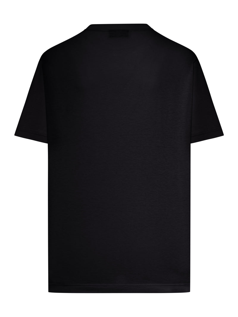 T-SHIRT IN JERSEY DI COTONE E SETA CON STAMPA