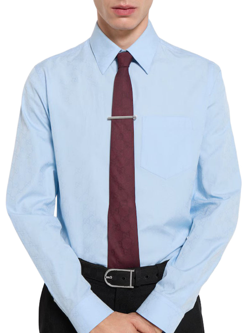 CRAVATTA IN COTONE E SETA GG