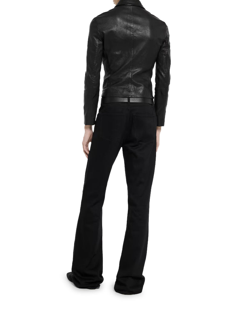 GIACCA IN NAPPA DI PELLE STRETCH LAVATA