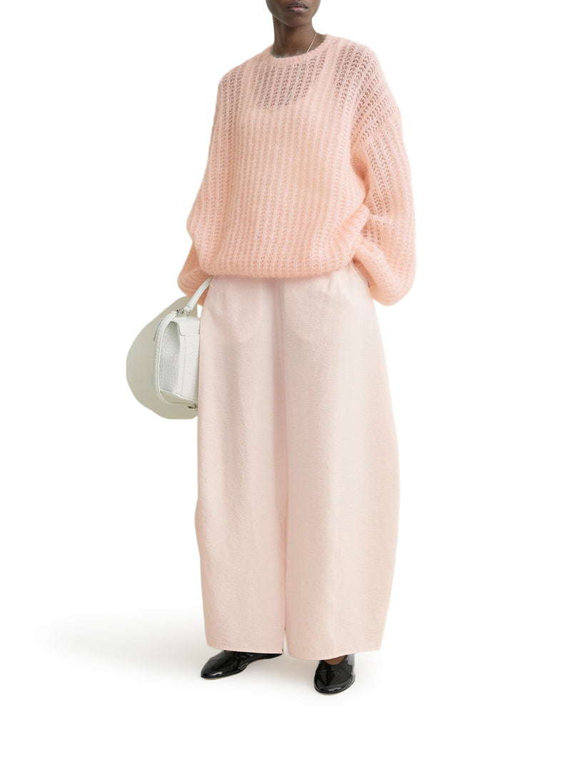 MAGLIONE IN VIRGIN WOOL E MOHAIR  CON MANICHE AMPIE