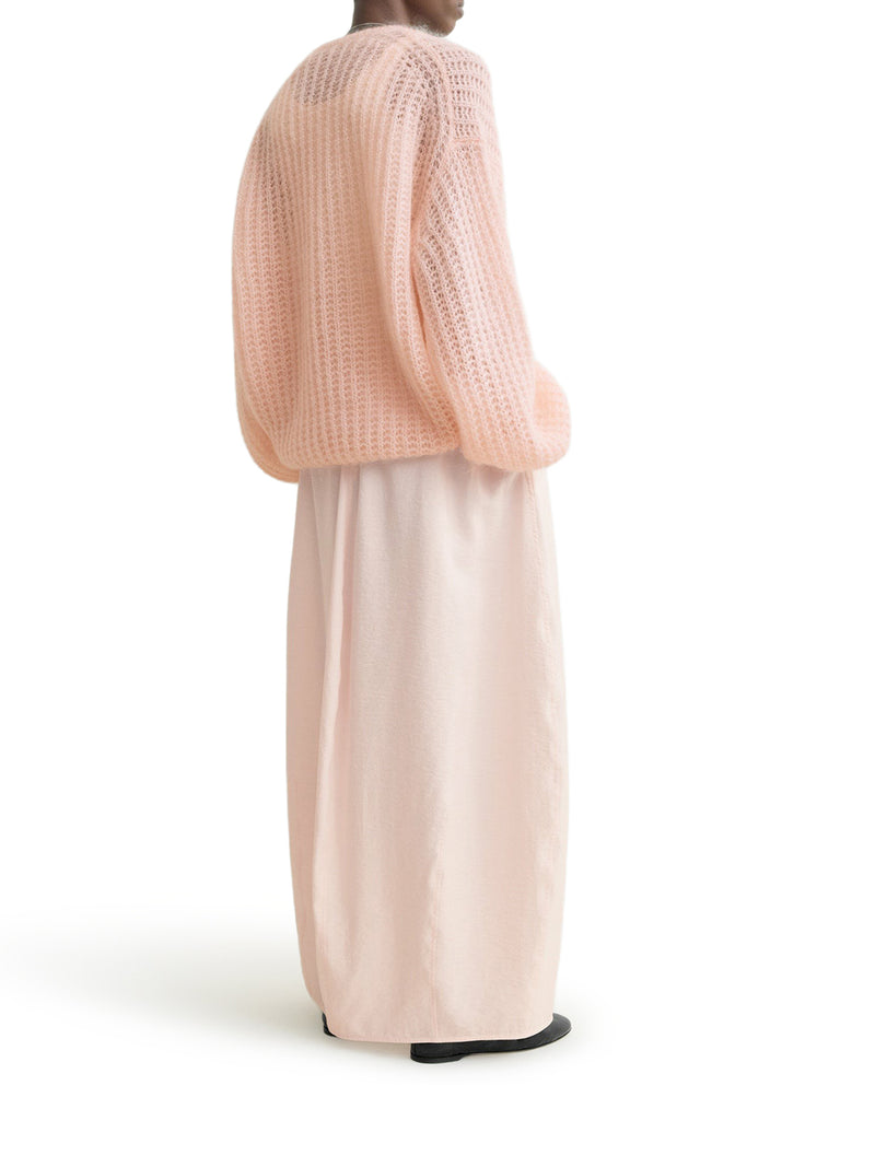 MAGLIONE IN VIRGIN WOOL E MOHAIR  CON MANICHE AMPIE