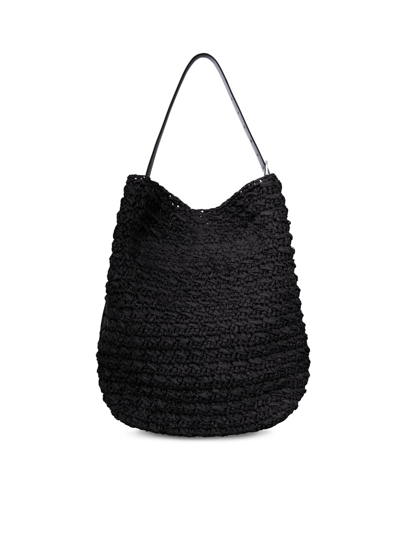BORSA TOTE IN RAFIA CON CINTURA