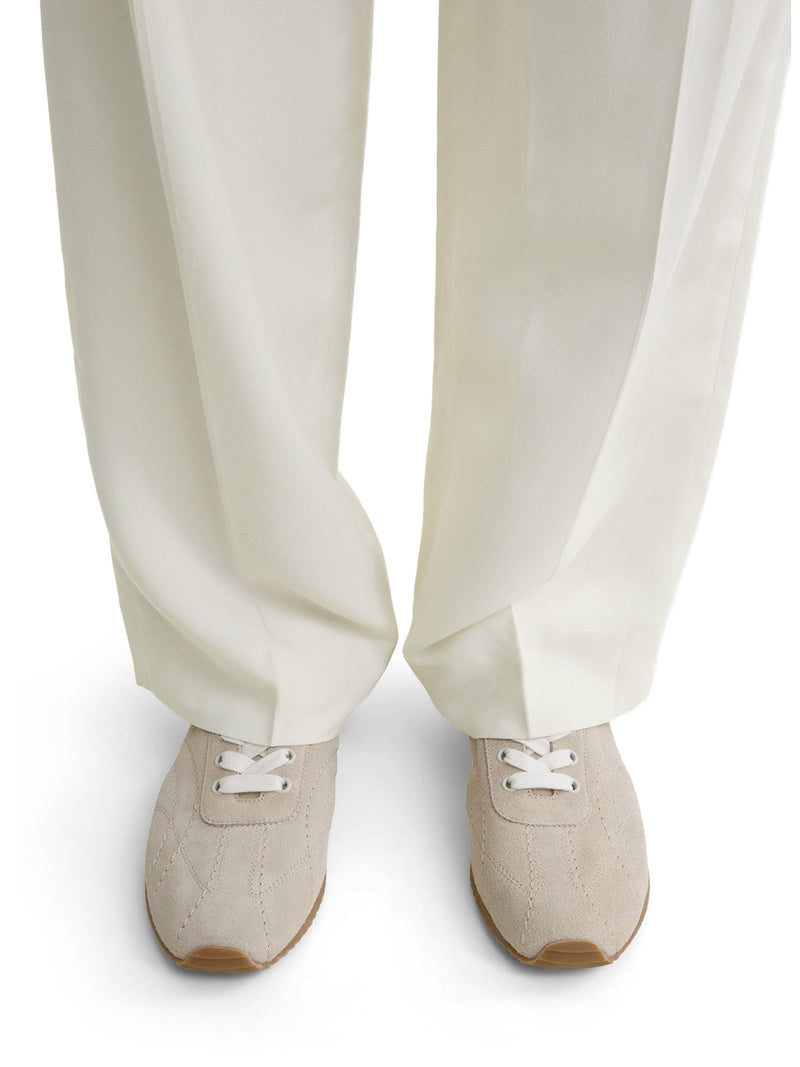 SNEAKERS FLEX IN PELLE SCAMOSCIATA