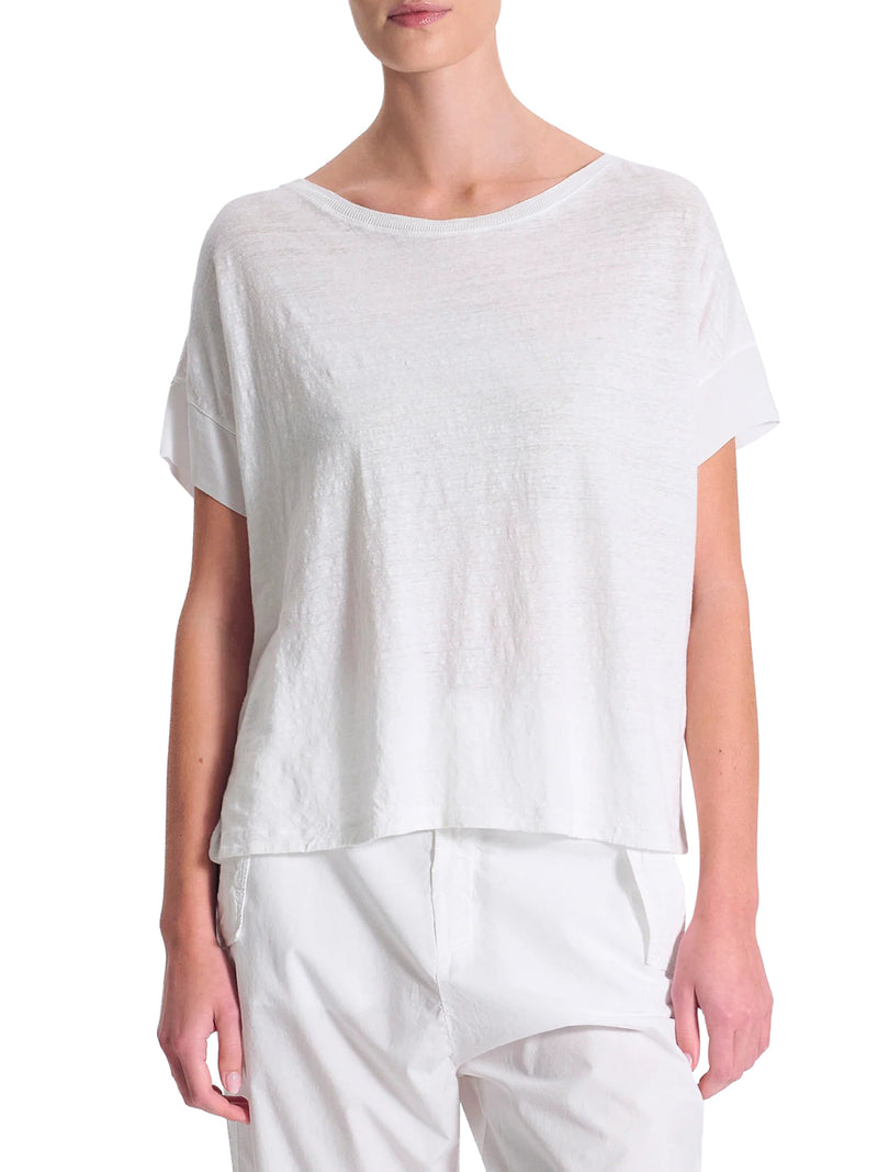 T-SHIRT OVER REALIZZATA IN DOPPIO TESSUTO