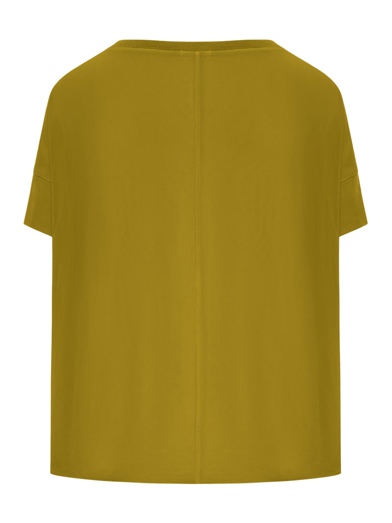 T-SHIRT OVER REALIZZATA IN DOPPIO TESSUTO