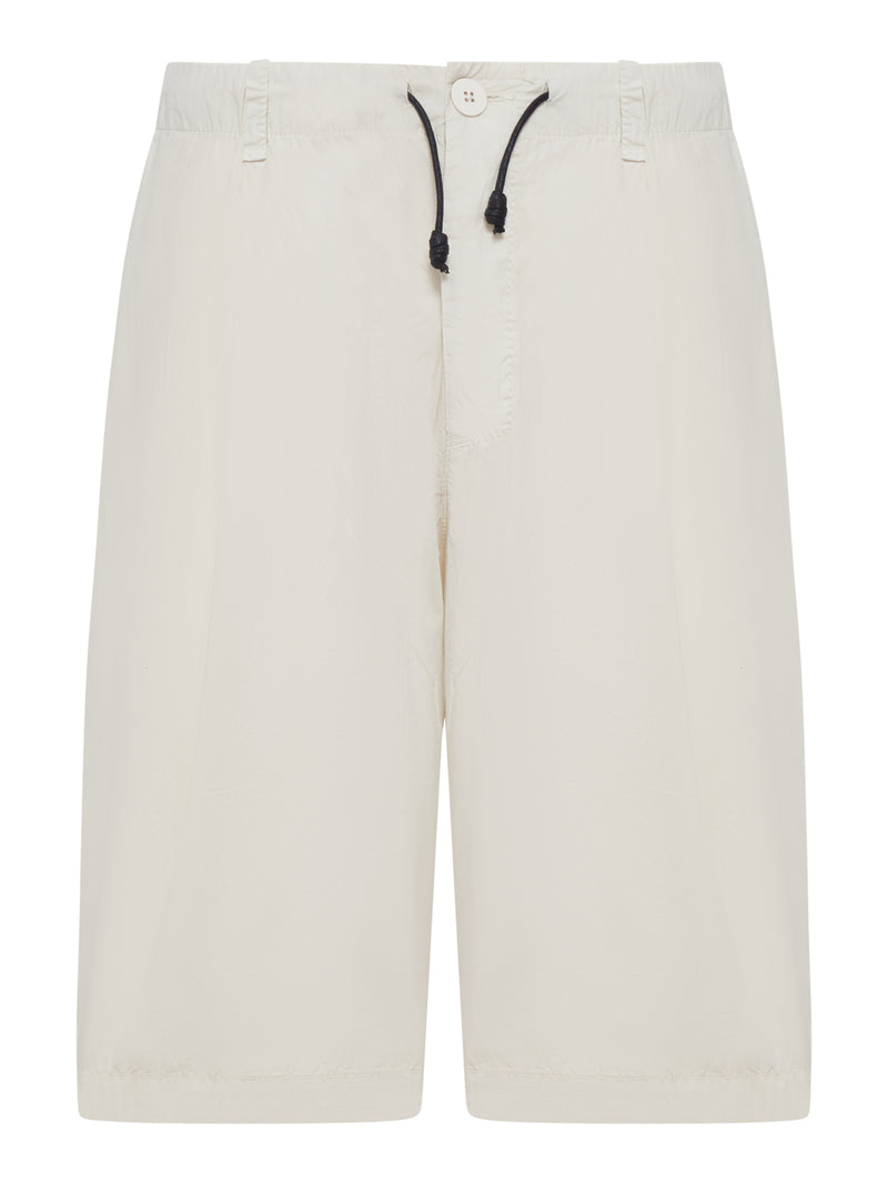 BERMUDA IN COTONE LEGGERO CON COULISSE