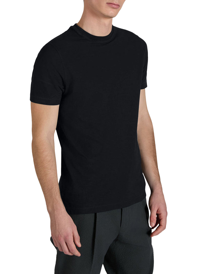 T-SHIRT GIROCOLLO SLIM FIT IN ICECOTTON