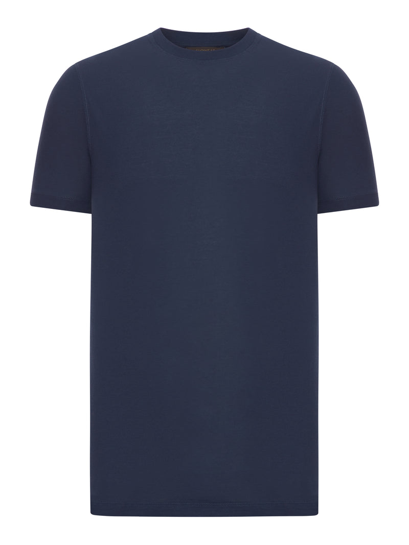 T-SHIRT GIROCOLLO SLIM FIT IN ICECOTTON