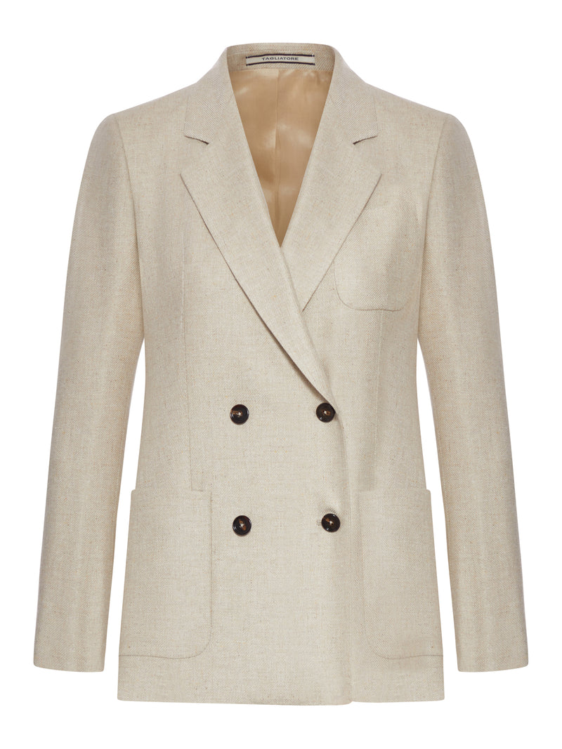 GIACCA DOPPIO PETTO IN SETA DONNA PARIGI