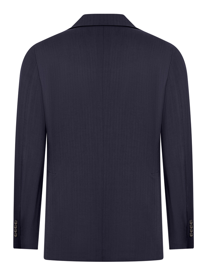 ABITO VESUVIO MONOPETTO IN TRAMA HERRINGBONE