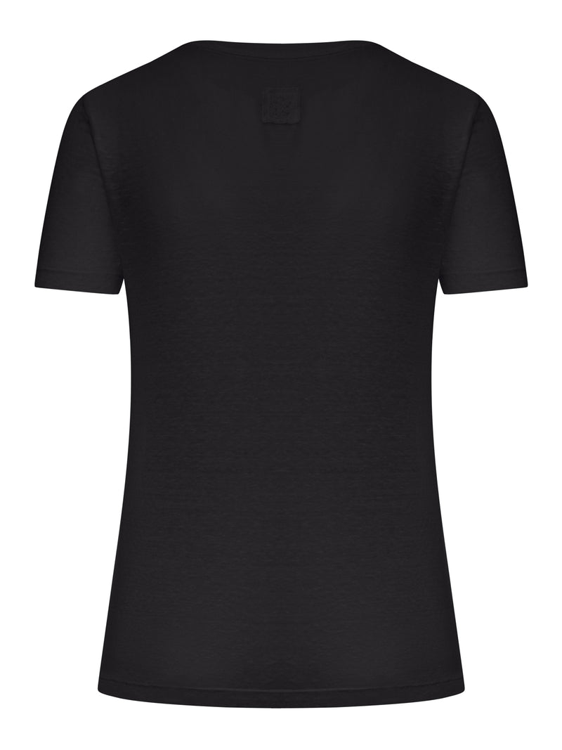 T-SHIRT A MANICHE CORTE CON SCOLLO AMPIO