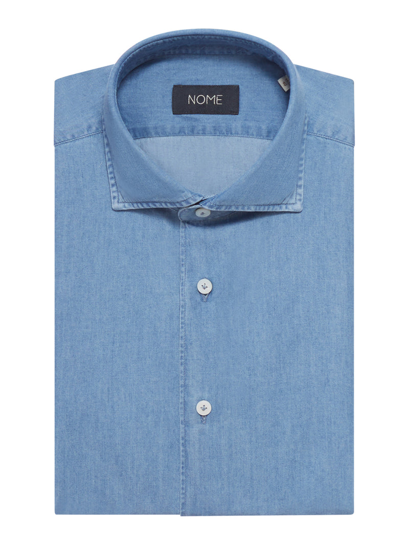 CAMICIA IN TWILL DI COTONE