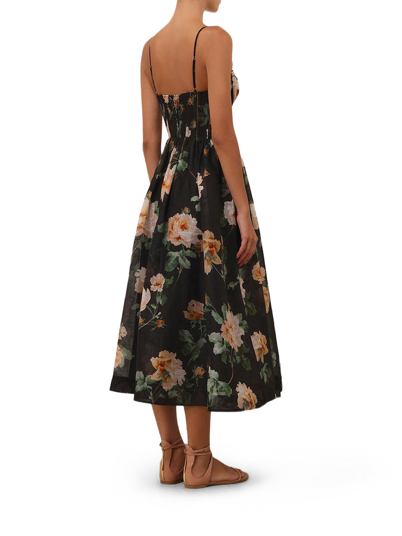 ABITO MIDI LUNA A CORSETTO