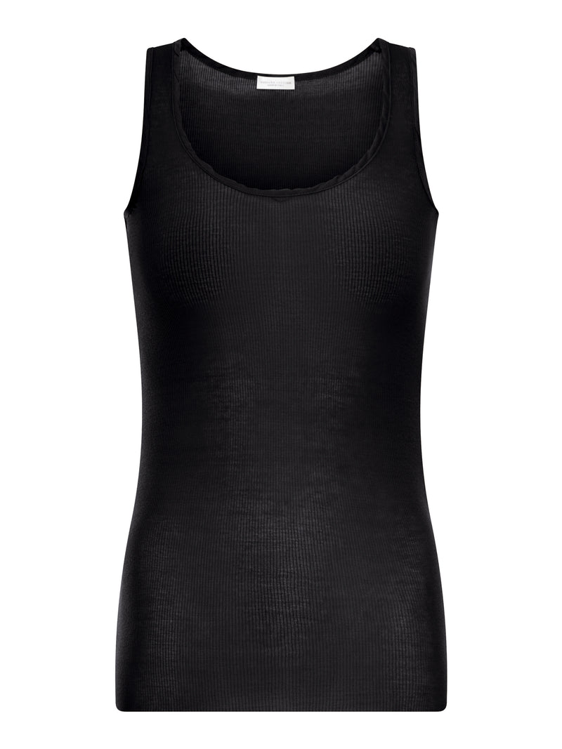 TOP SMANICATO IN MAGLIA A COSTINE