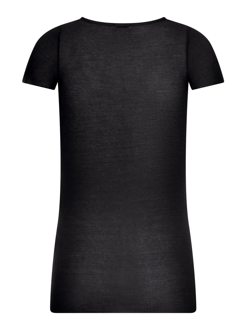 T-SHIRT IN MAGLIA A COSTINE