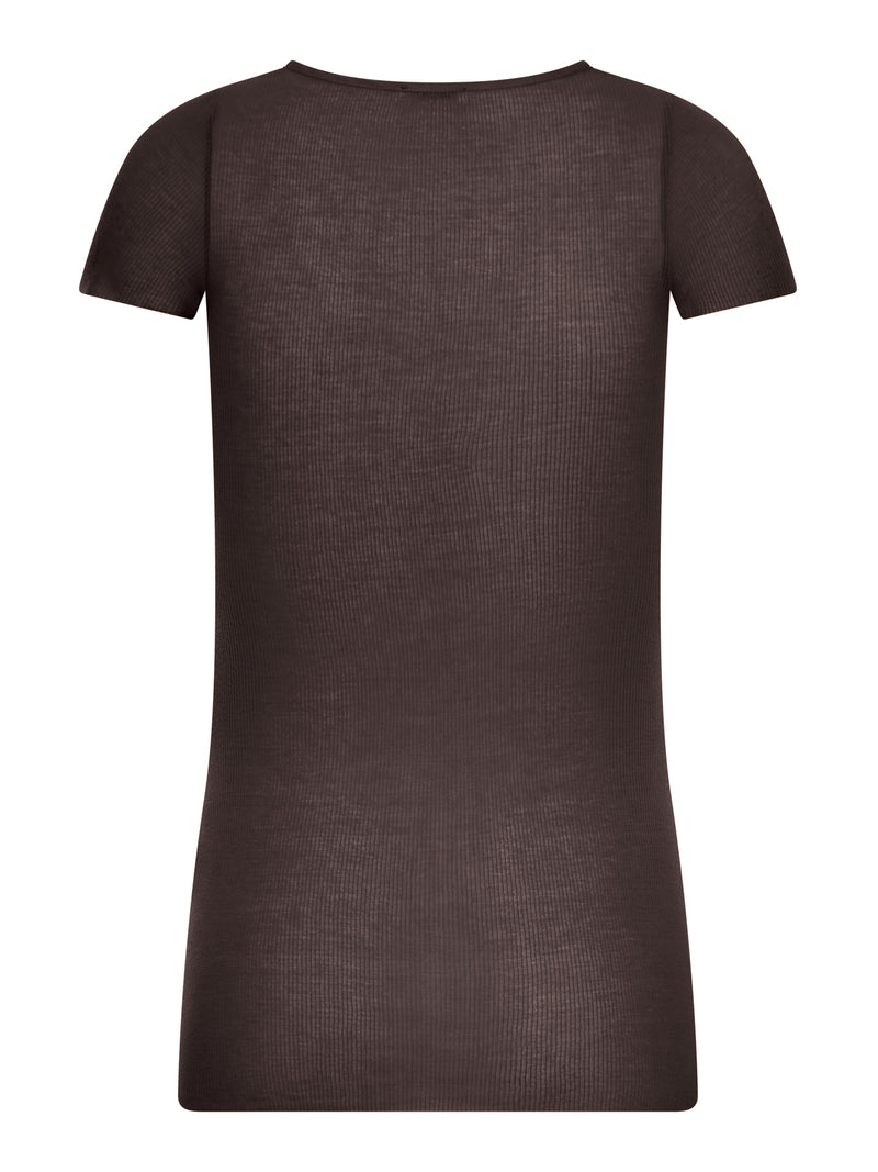 T-SHIRT IN MAGLIA A COSTINE