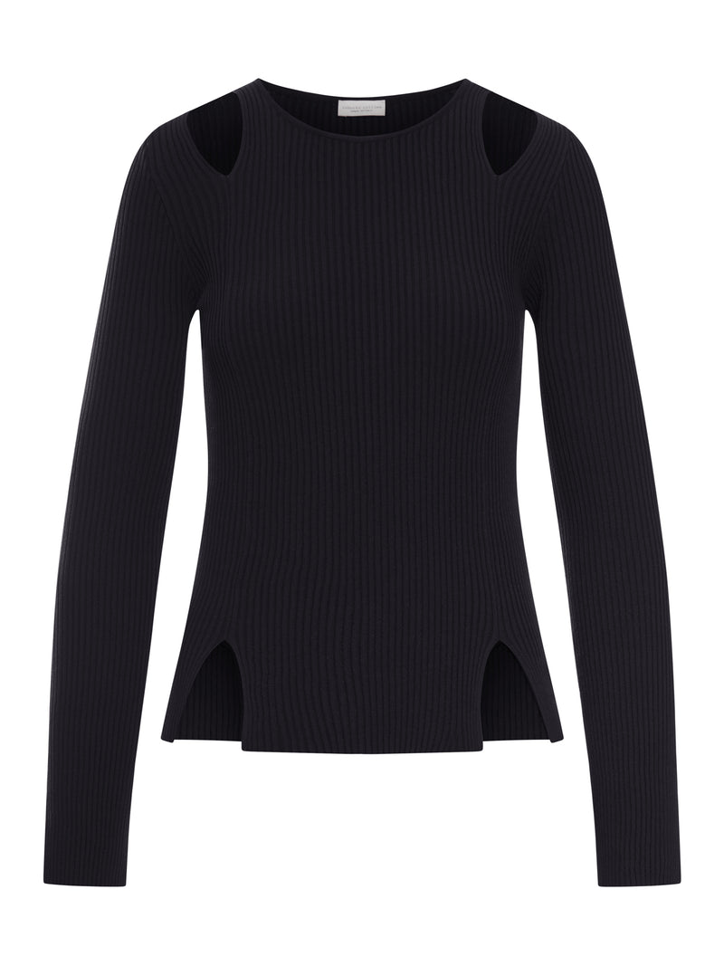 MAGLIA A COSTINE CON INSERTI CUT-OUT