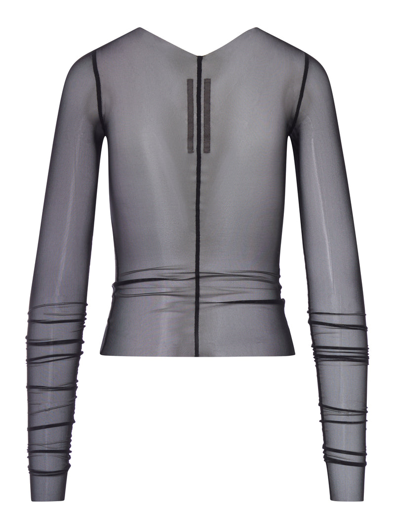 T-SHIRT TEMPLE IN TULLE TRASPARENTE