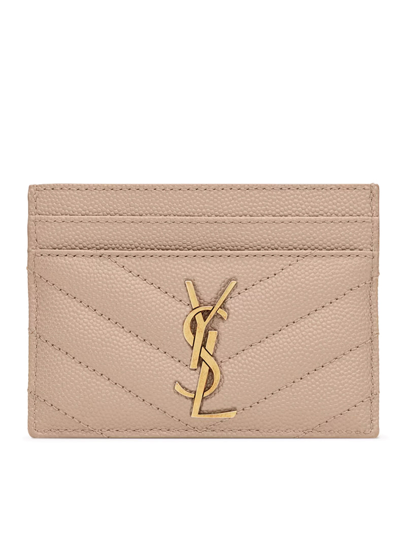 PORTA CARTE CASSANDRE MATELASSÉ IN PELLE GRAIN DE POUDRE