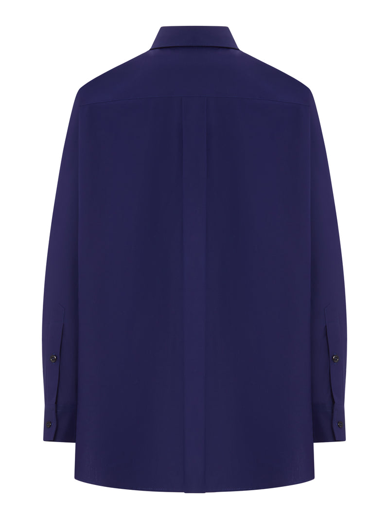 CAMICIA IN POPELINE CON DETTAGLI CUT-OUT