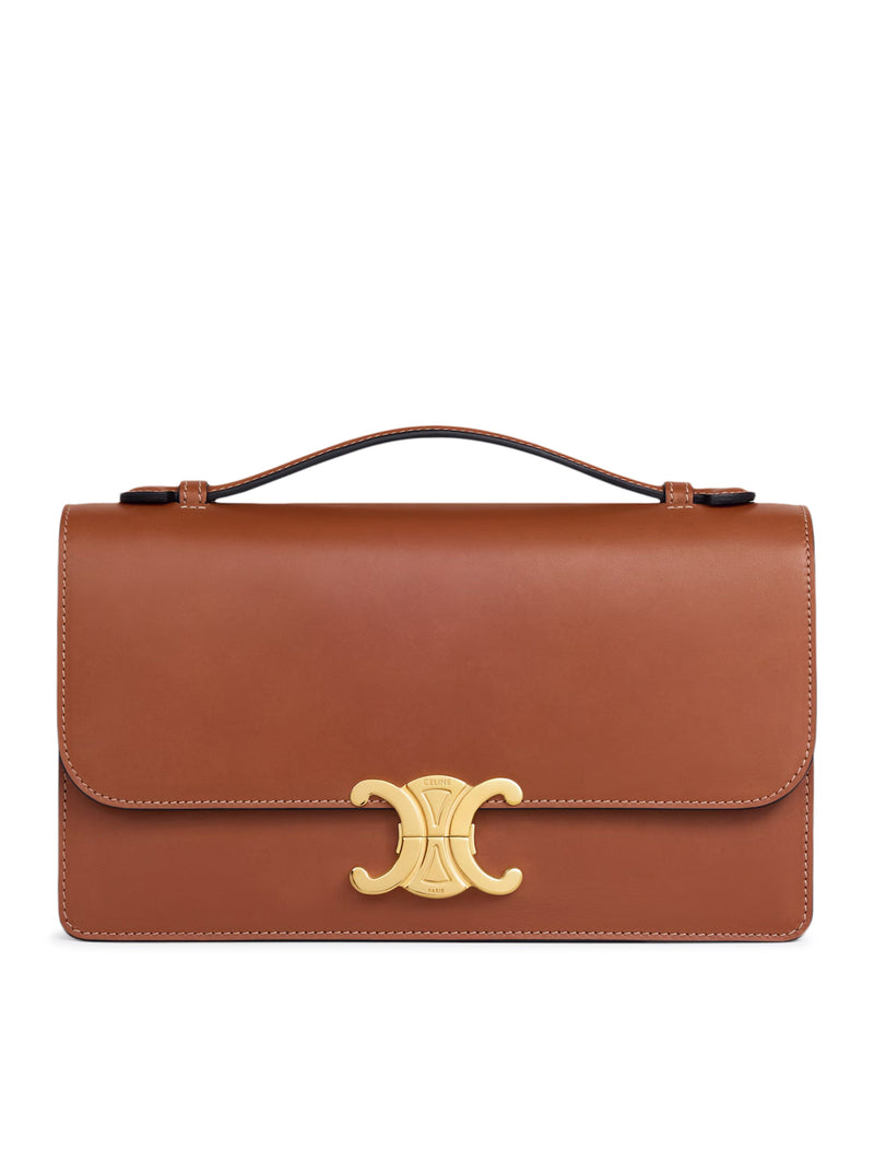 BORSA TRIOMPHE FOLIO MEDIA IN PELLE DI VITELLO