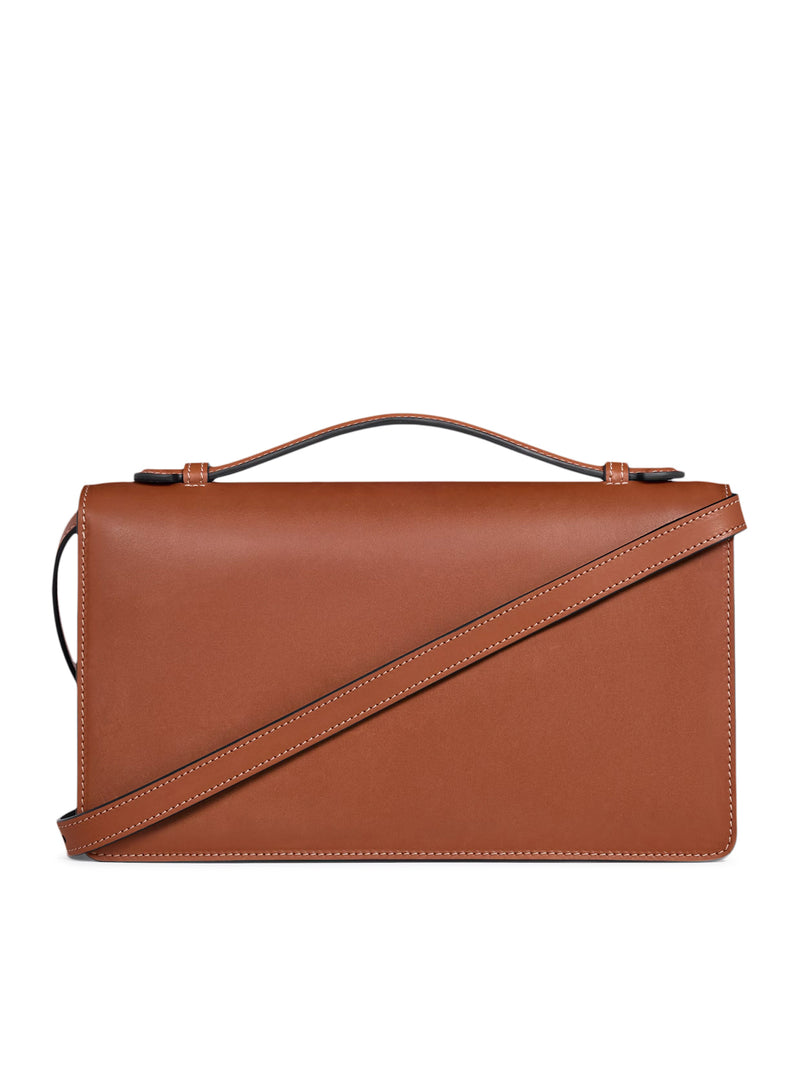 BORSA TRIOMPHE FOLIO MEDIA IN PELLE DI VITELLO