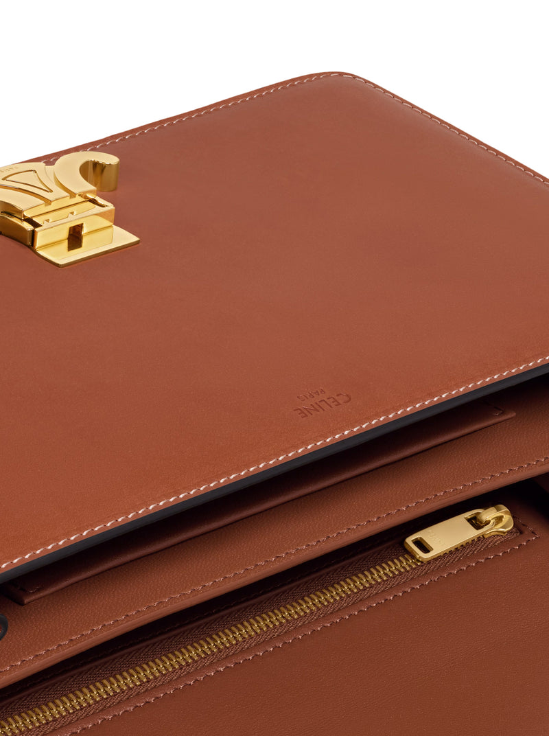BORSA TRIOMPHE FOLIO MEDIA IN PELLE DI VITELLO