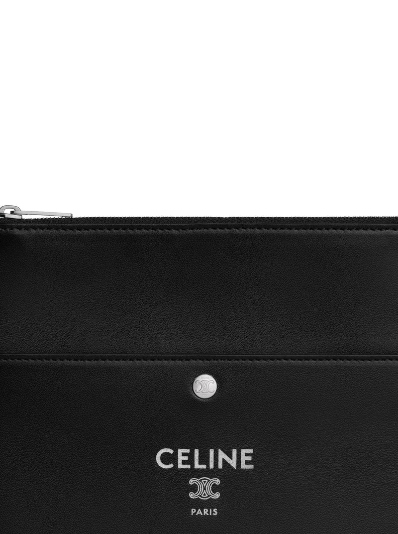 SHARP POUCH IN PELLE DI AGNELLO MORBIDA