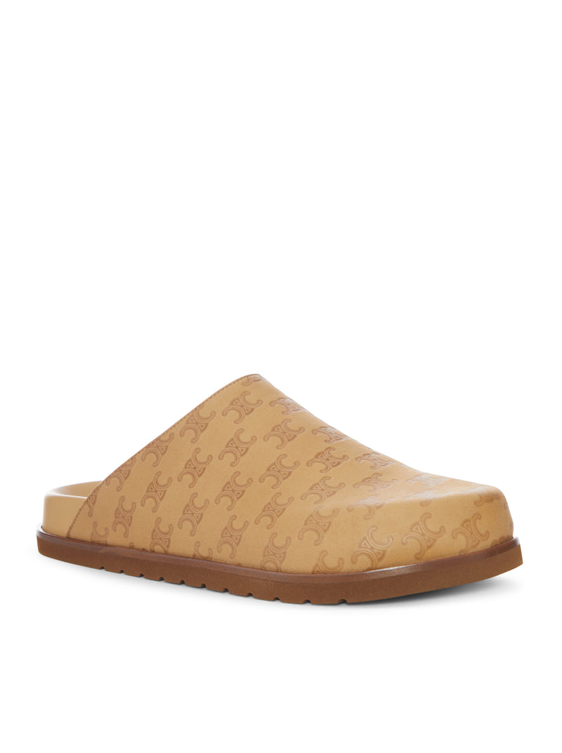 SABOT IN PELLE CON MOTIVO MONOGRAM