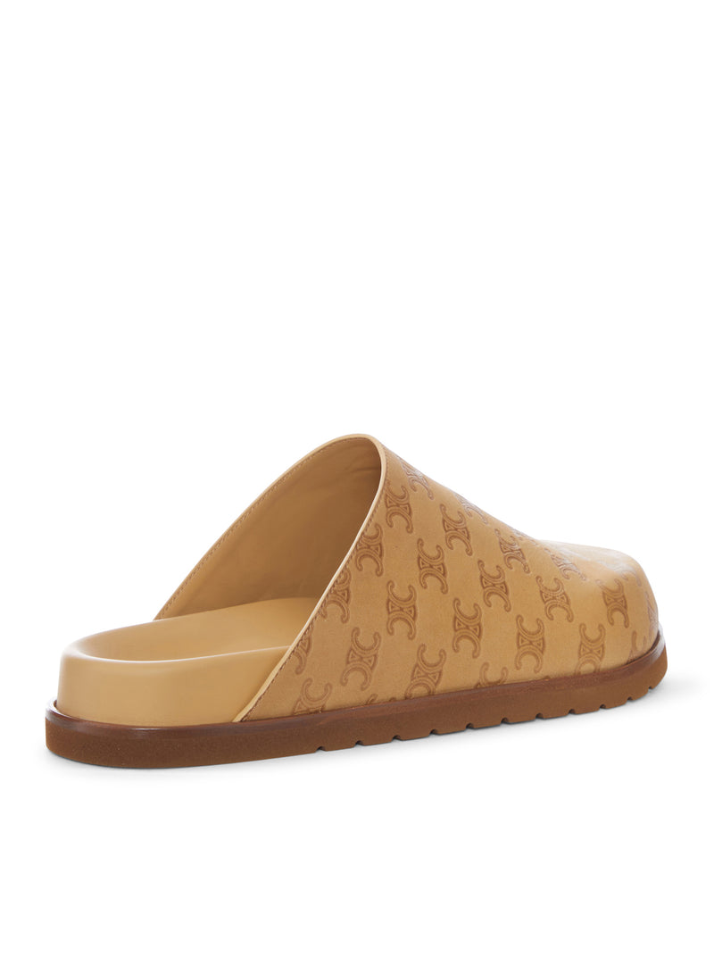 SABOT IN PELLE CON MOTIVO MONOGRAM