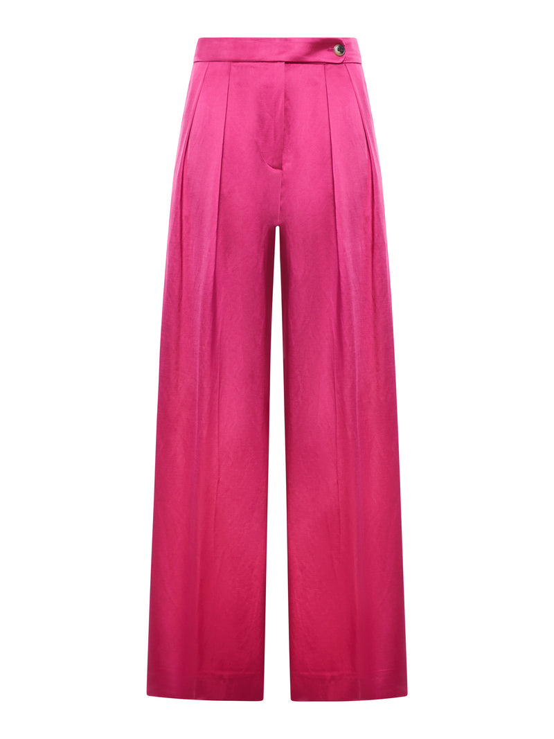 PANTALONI WIDE LEG CON PINCES