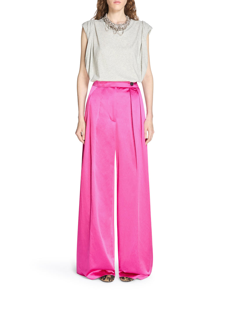 PANTALONI WIDE LEG CON PINCES