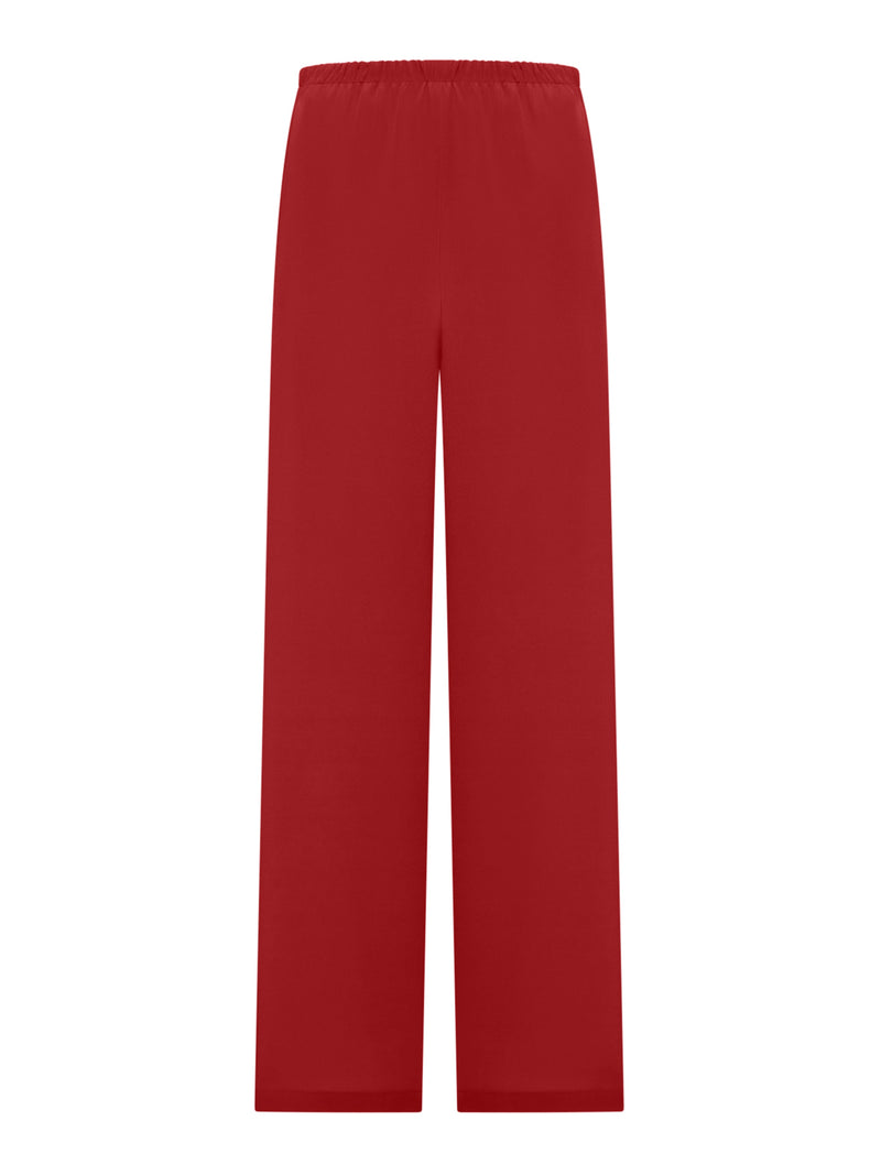 PANTALONE MAGA IN CRÊPE DE CHINE DI SETA