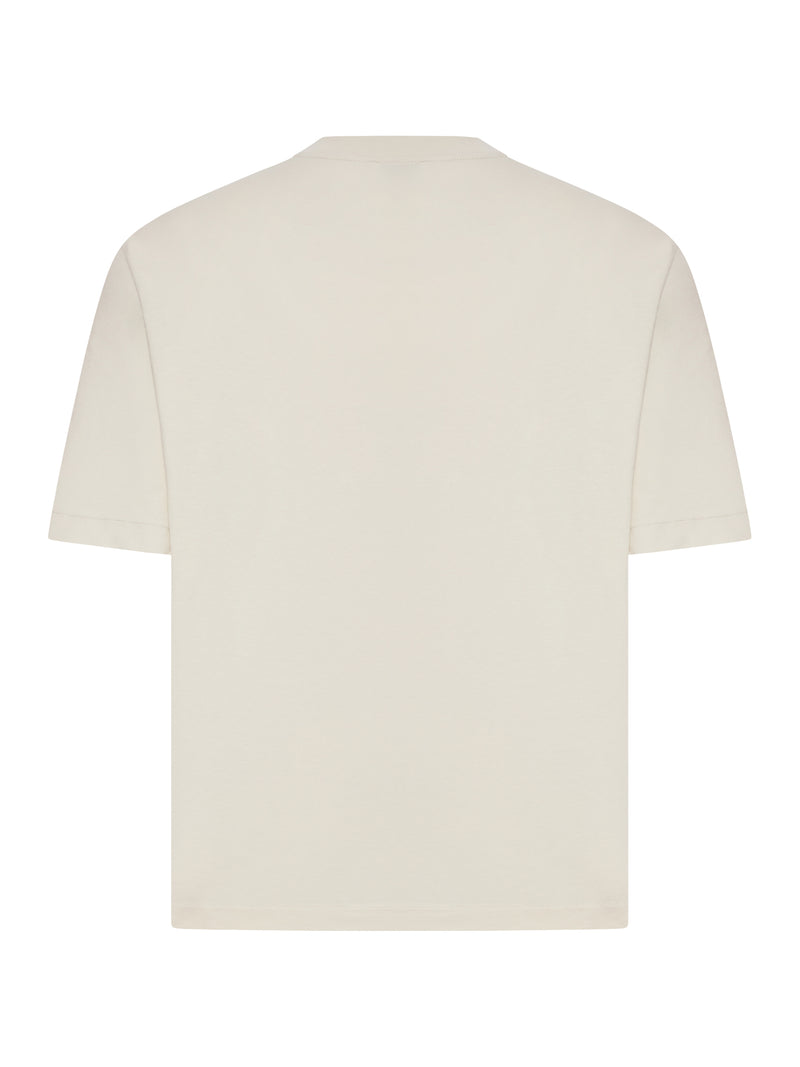T-SHIRT STATEMENT GIROCOLLO IN COTONE