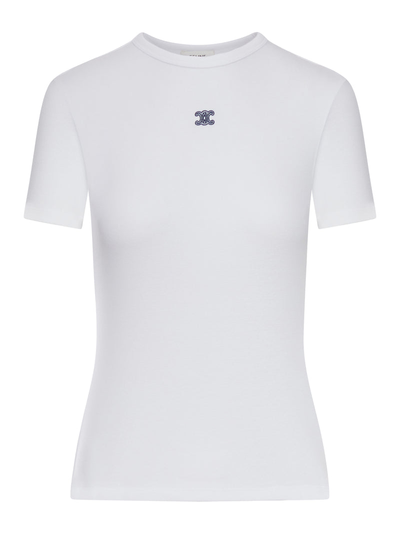 T-SHIRT SLIM FIT IN COTONE CON LOGO