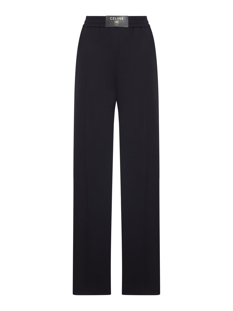 PANTALONI WIDE LEG IN LANA