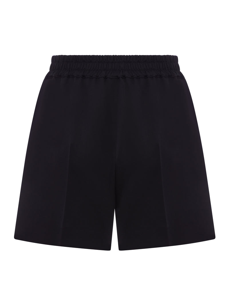 SHORTS CON VITA ELASTICIZZATA E LOGO