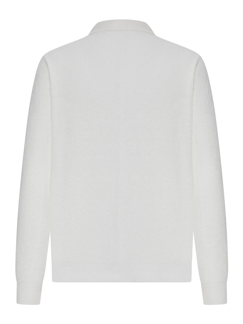 CAMICIA IN MISTO COTONE E LINO A PUNTO MILITARE