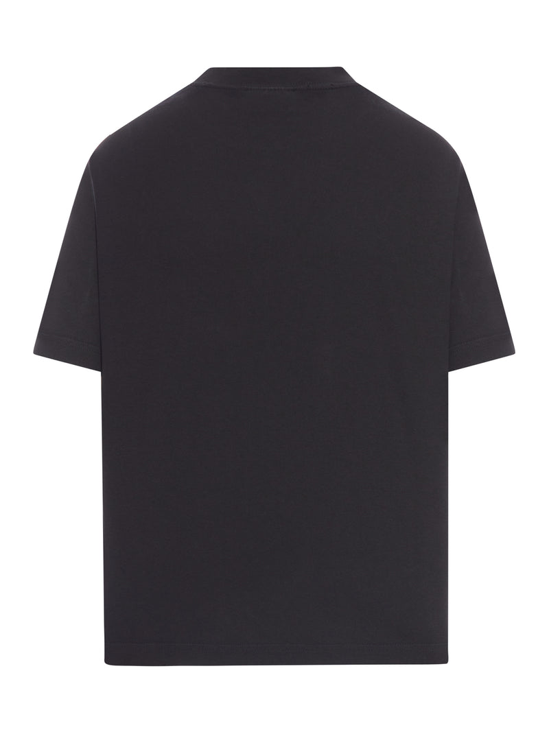 T-SHIRT GIROCOLLO IN COTONE CON STAMPA